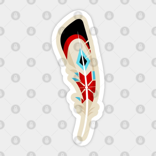 Ethnic Feather Sticker by MINIMAL`